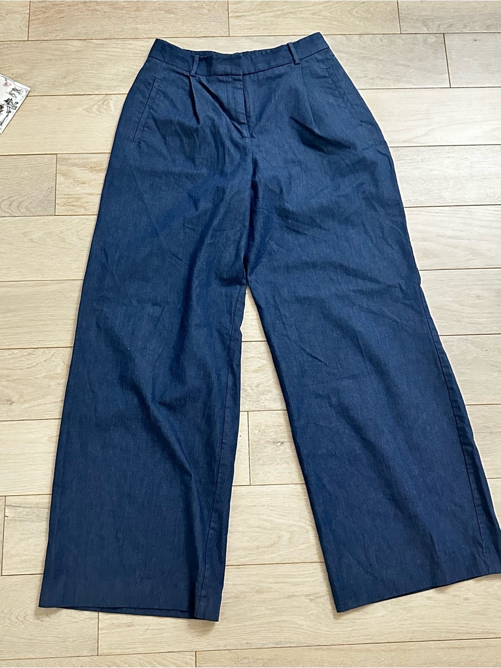 Zara Dark Blue Jeans Waistband Detail